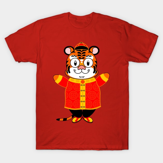 CNY: YEAR OF THE TIGER - LORD TIGER T-Shirt by cholesterolmind